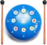 LA PUERTA MÁGICA Tamburo HANDPAN Strumenti Musicali Bambini - Tamburo Bambino I 6 pollici 8 note I Strumento a Percussione Musicale per Bambini - Regalo Originale per Bambina e Bambino dai 3 anni