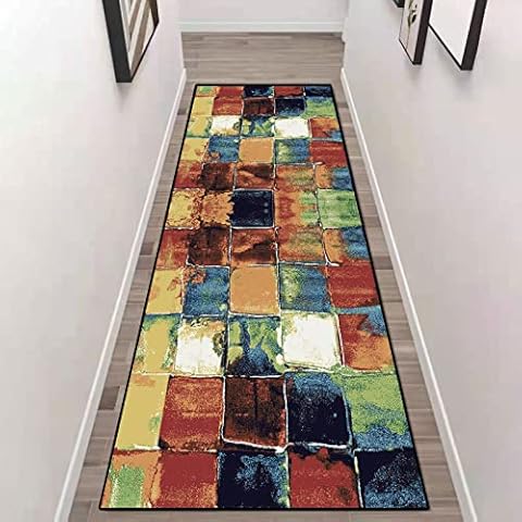 ZZUU Läufer Teppich Teppich Läufer Flur rutschfest Lang Küche Schlafzimmer Wohnzimmer Läufer Teppich rutschfest Cover
