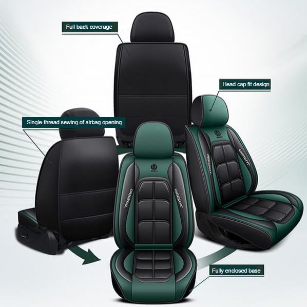 Auto-Sitzbezug Komplettset,für Mazda MX-5 MX5 Miata Roadster (Type ND NC NB NB-FL NA) 1989–2024 Auto-Schonbezüge die Vordersitze Rückbank Autositzbezüge Set Auto-Zubehör Innenraum,D