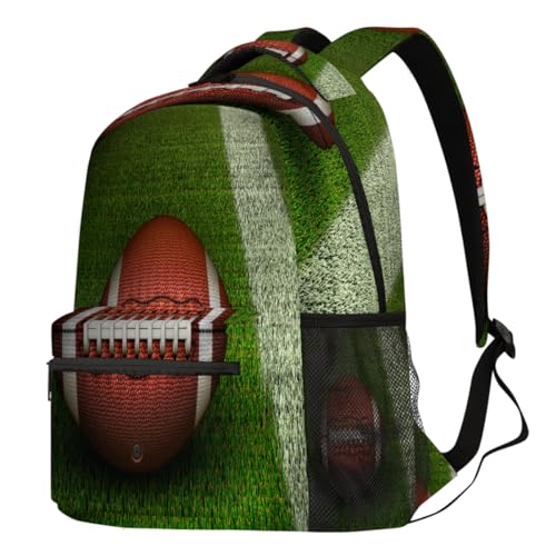 Sac à dos randonnée et voyage à motif football américain taille large