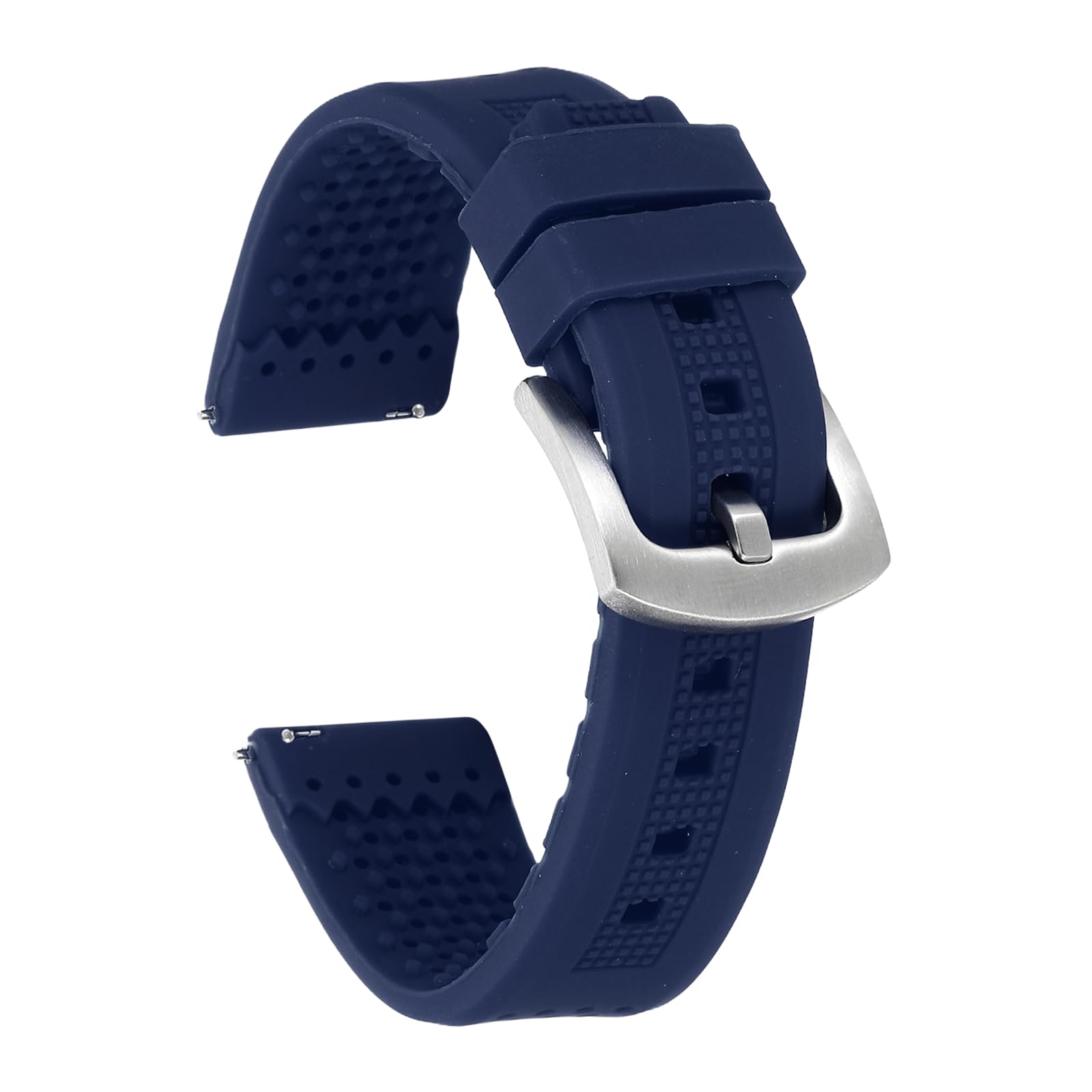 Silicone Watch Bands Soft Quick Release Rubber Watch Bands with Buckle for Men Women