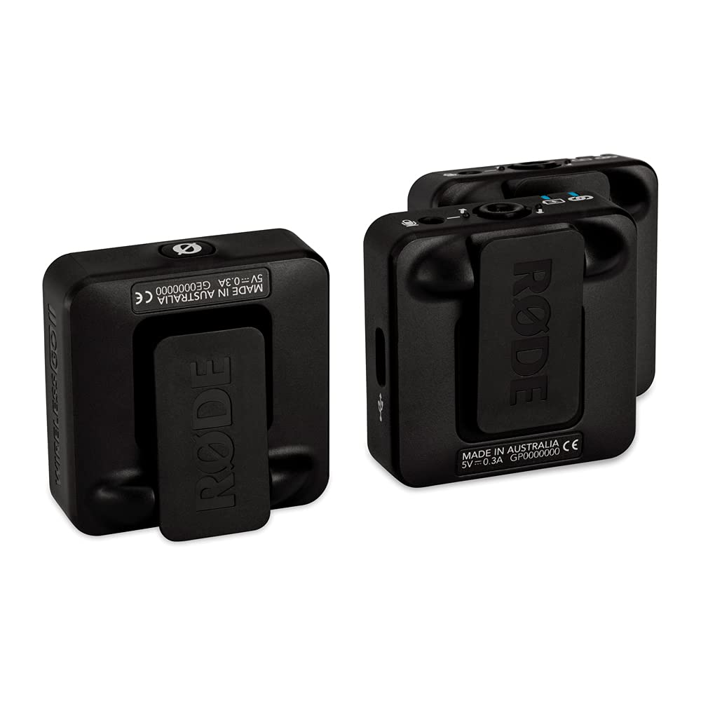 Sistema Microfone Sem Fio Rode Wireless Go II Preto 2,4 GHz
