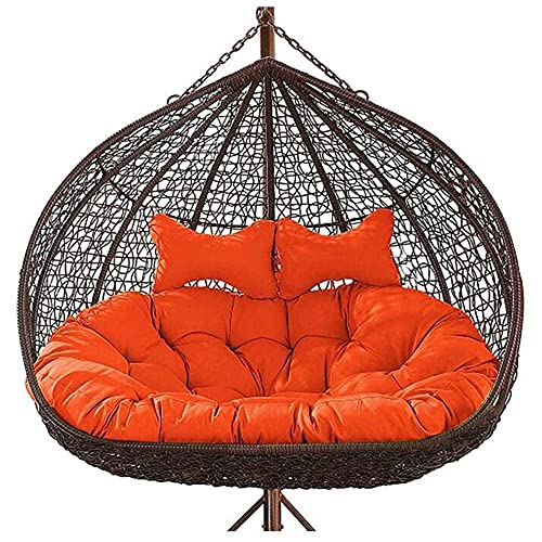 Tapis de siège de balançoire double en toile de coton imprimée de jardin