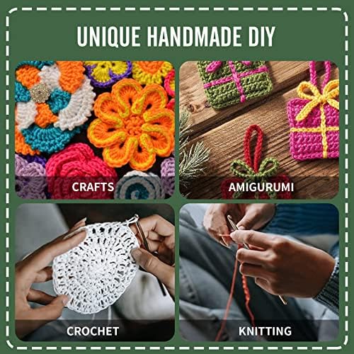 90 PCS Crochet Kit with Case, Starter Knitting Crochet Hooks and Yarn Set, Portable Bundle Included Yarn Balls, Needles, and Other Accessories Supplies for Kids Adults Beginners Professionals