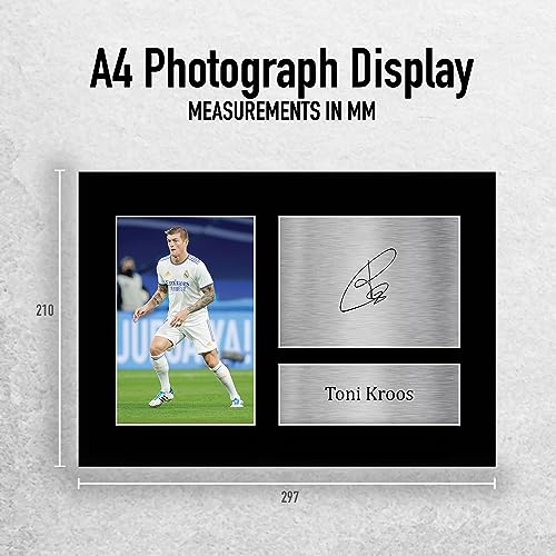 HWC Trading A4 Toni Kroos Real Madrid Geschenke Gedrucktes Signiertes Autogramm Foto für Fußball Anhänger and Fans - A4