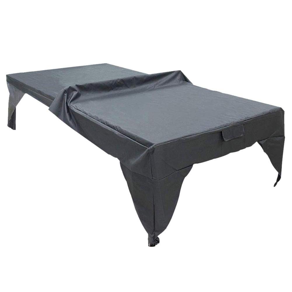SNIIA Indoor Outdoor Premium Table Tennis Cover Waterproof Dustproof Ping Pong Table Cover to Protect and Prevent Damage - 155x75x155cm