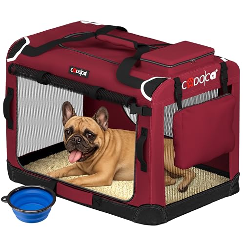 CADOCA® Trasportino Cane & Gatto XL 82x56x58cm Box Animali Domestici Media Grande Taglia Viaggio Gabbia per Trasporto Traspirante