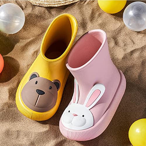 Classic Children Rainboots Rubber Children Water Shoes Rain Boots Kids Baby Cartoon Shoes Suede Boots Girls2