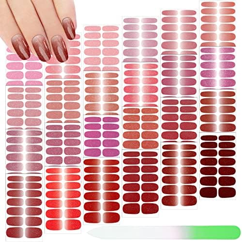 Maitys 336 Full Wrap Nail Stickers 24 Sheets Polish Strips