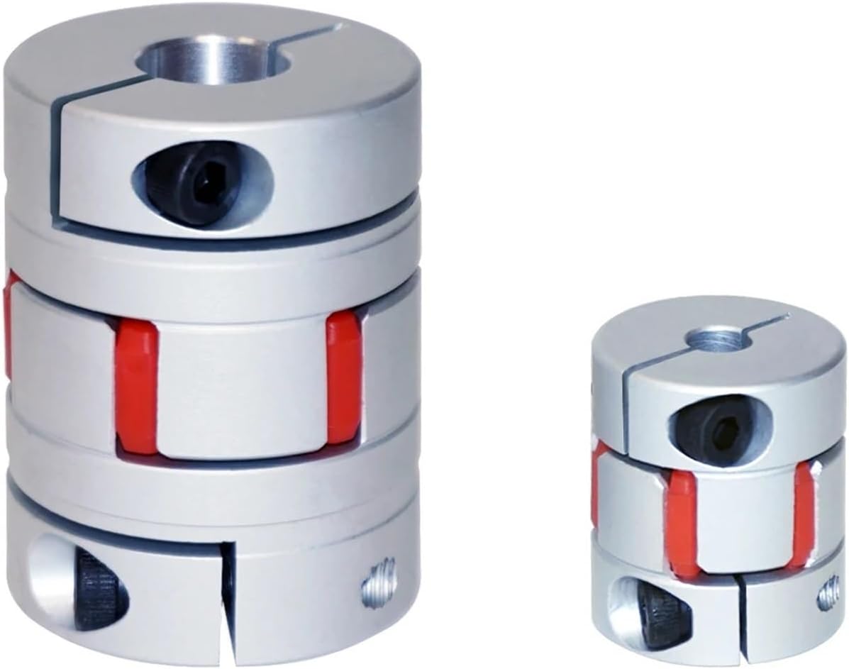Spider Couple 1PCS D40L50 Flexible Plum clamp Motorcoupler Shaft Size Jaw Shaft coupling/8/10/12/14/16/18/20/22mm(Machining Keyway)