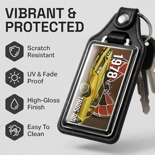 Image of Brotherhood Car Key Chain for Trans Am Firebird - Classic Models Keychain for Men and Women Gift Key Ring