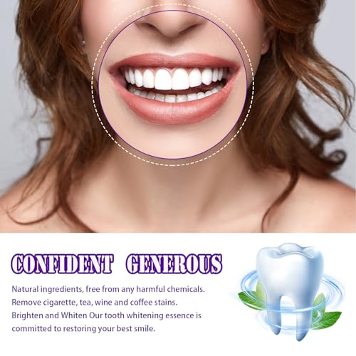 Purple Teeth Whitening Toothpaste, Whitening Zahnpasta, Zahnfleckenentfernung, Lila Zahnpasta für Zahnaufhellung,Eine Schonende Pflege Des Zahnfleisches (1, Original)