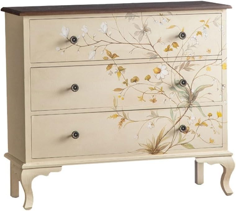 Sideboard Cabinet Hand-Painted Bedroom Storage Cabinet Hotel Restaurant Sideboard Living Room Storage Cabinet Sideboard Cabinet with Drawers