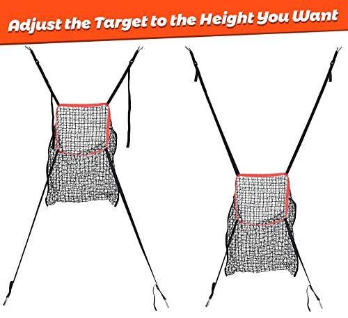 Football Kicking Cage Net, Football Target Throwing Net For Kicking, Adjustable Football Target Pocket Net, 12X12In Strike Zone Attachment Only, Football Soccer Training Equipment. #TOP2