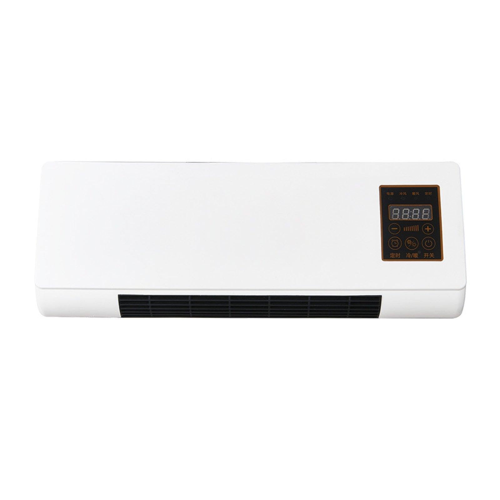 MagiDeal Calefactor eléctrico Pared con Temporizador 6 Horas, bajo Consumo y silencioso, con Control Remoto, Ideal para el hogar, Dormitorio y baño.