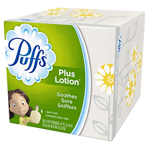 Image of Puffs Plus Lotion Facial Tissues (1 Cube, 56 per Box)