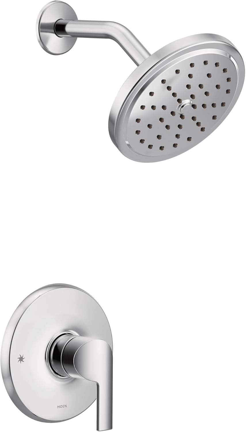 Moen UTS3202EP Doux M-CORE 3-Series 1-Handle Eco-Performance Shower Trim Kit, Valve Required, Chrome