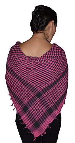 Treasures Of Morocco Shemagh Scarf Shawl Arab Fashion Scarf Purple Freedom Head Cover Magenta2