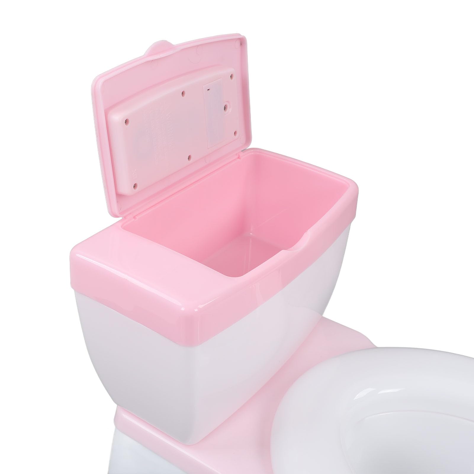 Nocnik do Nauki Korzystania z Toalety dla Maluchów Nocnik dla Dzieci z Realistycznym Dźwiękiem Spłukiwania Wyjmowana Umywalka Antypoślizgowa Podstawa (PINK)