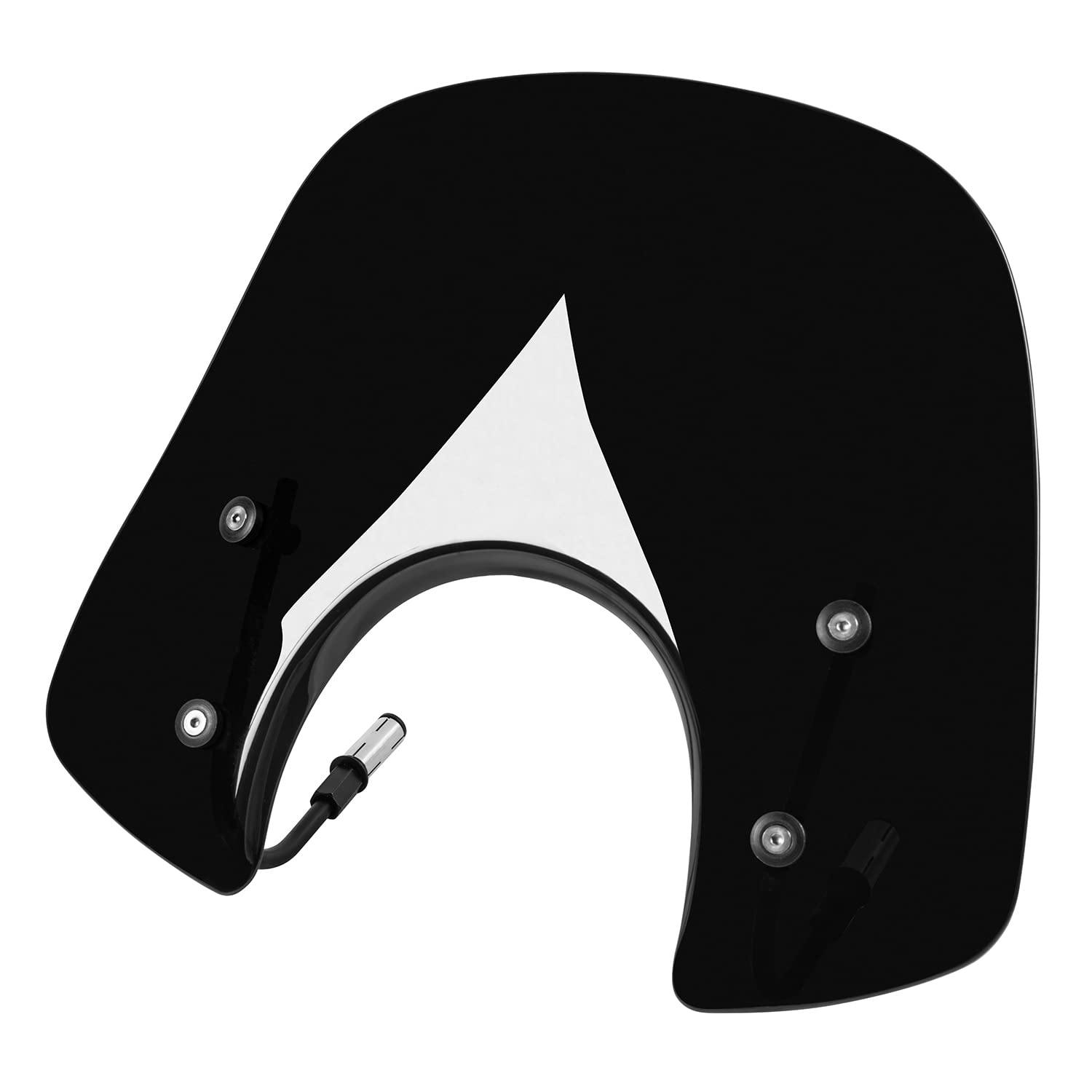 Lorababer Déflecteur de Vent pour Phare Rond pour Scooter et vélo Compatible avec P.iaggio Vespa LX50 LX125 LX150 GT200 GTS250 GTS300 LX 50 125 150 125 Super Sport Bj (Transparent