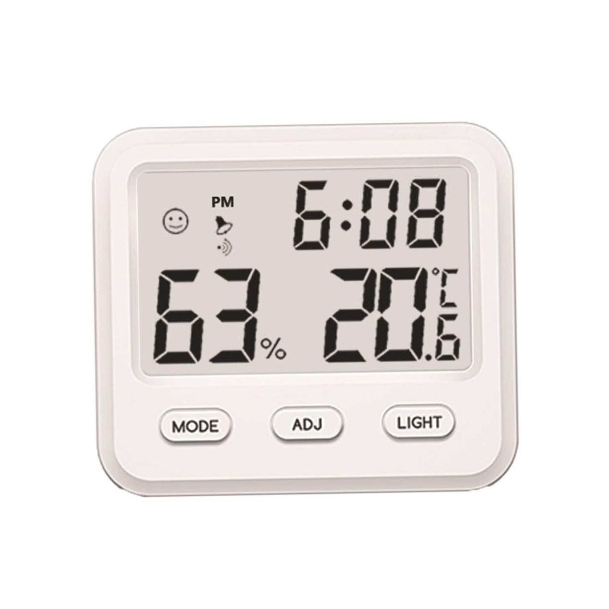 BESPORTBLE 3 Stücke Innen Mit Uhr Hygrometer Baby Home Büro Keine Batterie Weiß Präzise Temp Feuchtigkeit