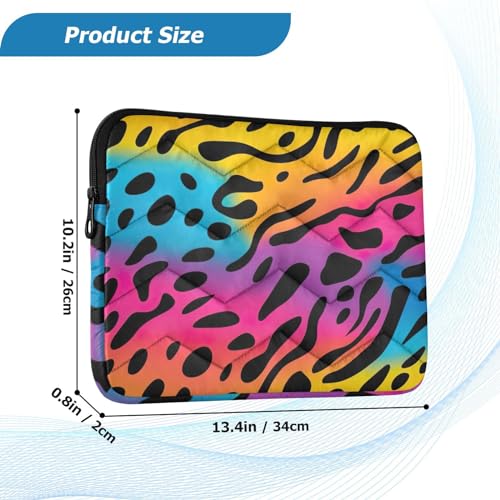 Funda para laptop 13-14 pulgadas diseño leopardo multicolor miniatura 3