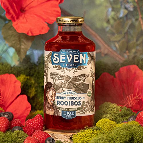 Seventeas Berry Hibiscus Rooibos Tea, Organic Bottled Iced Teas 16 Oz (Pack Of 12 Bottles) #TOP7