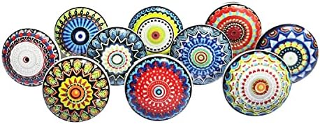 Tuscany Collection Mt. Oliveto Hand Painted Ceramic Knob - Knobs