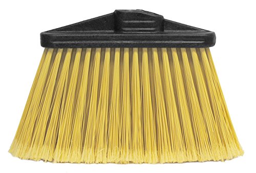 Weiler Green Works 423 Push Broom Head - Yellow Recycled Water Bottles 7 in Bristle - 9 in Foam Block - 42365 [PRICE is per EACH]