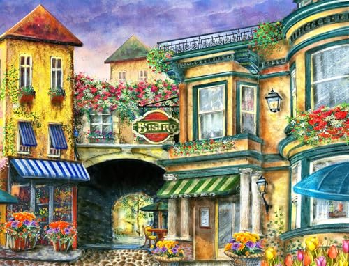 Springbok The Bistro European Cafe 350 Piece Jigsaw Puzzle for Adults