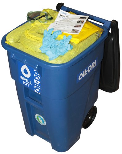Image of Oil-Dri L90450 Haz Mat Mobile Utility Spill Chest, 50 Gallon Spill Kit (Pack of 1)