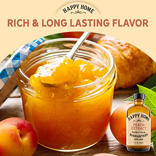 Happy Home Premium Natural Peach Flavor - Certified Kosher, 4 oz. - Thumbnail 4
