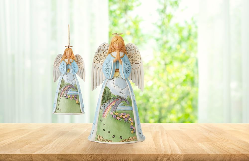 Enesco Jim Shore Heartwood Creek Rainbow Bridge Pet Bereavement Angel Figurine- Stone Resin Hand Crafted Painted Collectible Decorative Figurines Home Decor Pet Memorial Statue, 9.7 Inch - Image 2