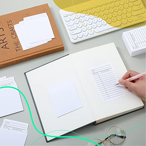 Sobres autoadhesivos Ireer para evitar pérdidas de libros con tarjetas de biblioteca 5