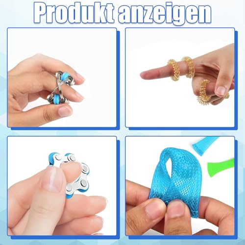 16 Stück Fidget Toys Sets, Adhs Spielzeug Fidget Toys Kinder Anti Stress Spielzeug Anti Angst Geschenke