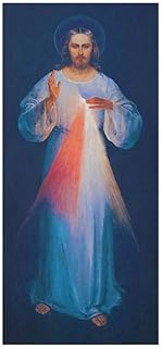 HJKLP Gesù Misericordia di Gesù Quadri Murale Ritratto Canvas Art Painting Poster E Stampe Vintage Religione Wall Art Camera da Letto Quadro 50x120cn Senza Cornice