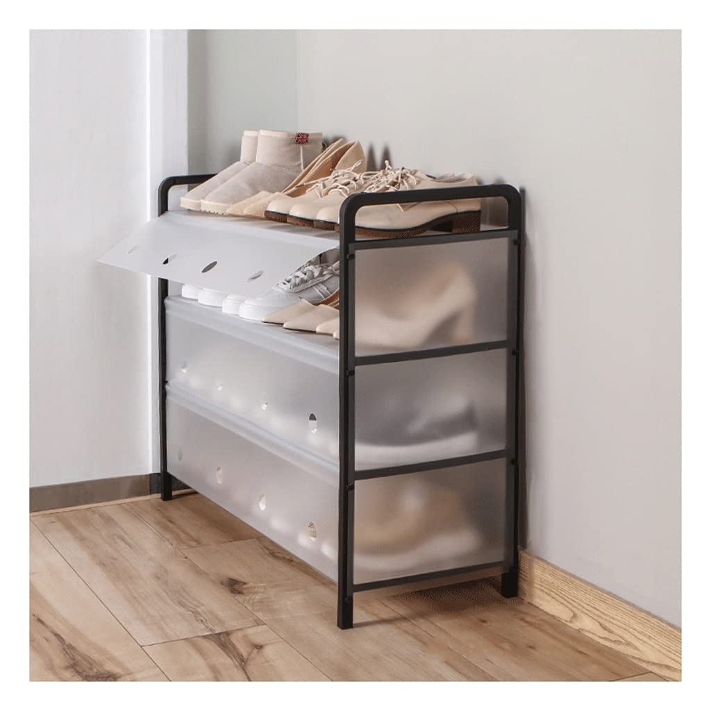 Organisateur de chaussures anti-poussière et support de rangement pour meuble d'entrée