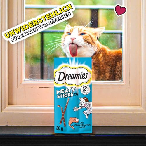 DREAMIES™ Meaty Sticks Katzensnacks Lachs 14 x 6 x 5g