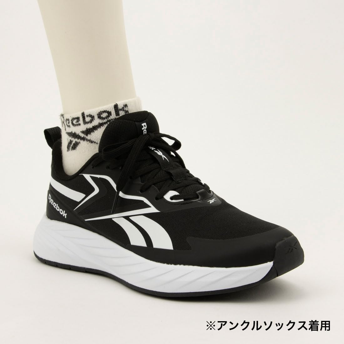 Reebok Zapatillas Deportivas para Hombre, Color Negro, Blanco y Blanco, Talla 43 EU