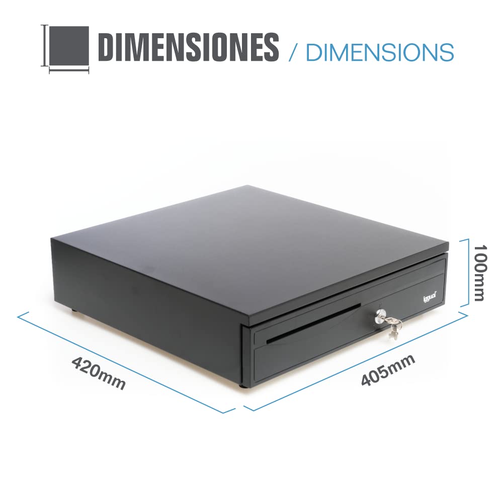 Cassetto Portamonete iggual IRON-30 Nero