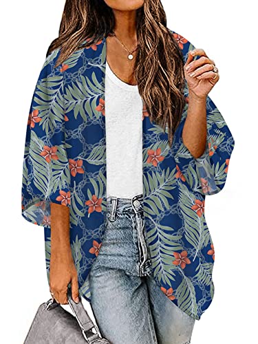 Image of BB&KK Women's Floral Kimono Summer Short Cover Ups Tops