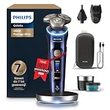 Philips Shaver i9000 Prestige Ultra, golarka elektryczna do golenia na sucho i mokro z technologią Skin IQ Pro, System Triple Lift & Cut, obrotowe 360º ostrza, 5 trybów golenia, Model XP9401/38