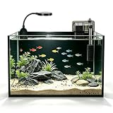 Ahua Walsong 2.8 Gallon Aquarium Starter Kits, Desktop Fish....