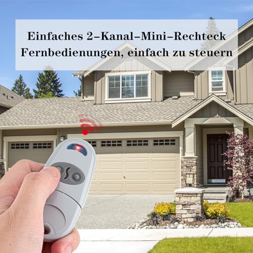 Für Came Top 432SA, 432NA, 432M, 432EE 433,92MHz Garagentoröffner Handsender 2 Stück