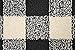 Garland Rug Country Living Buffalo Plaid Area Rug, 5-Feet by 7-Feet, Black/Ivory