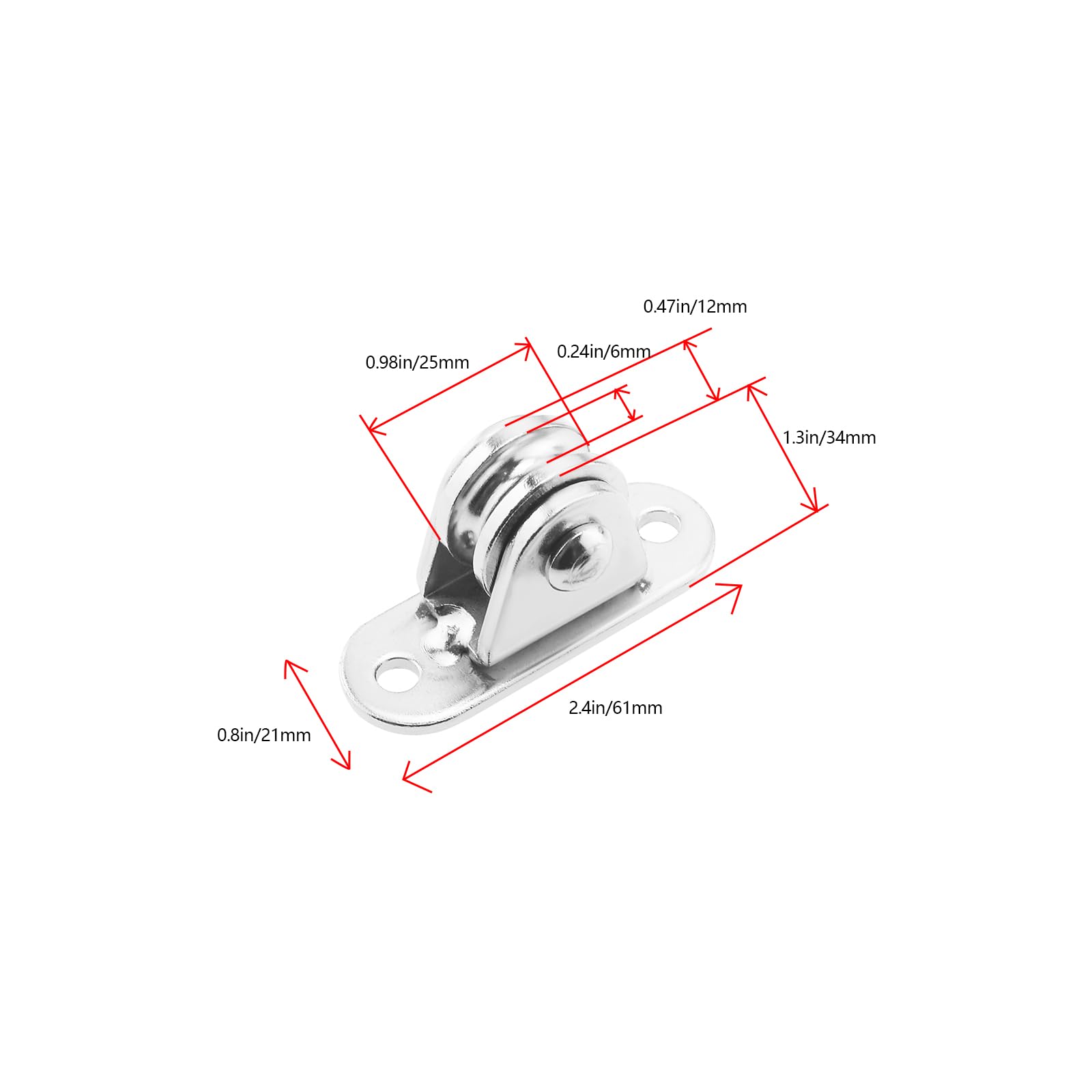 4 Poleas De Metal De 25 Mm De Diámetro Con Poleas De Rodamiento De Bolas Polea Direccional De ángulo Ajustable Con Tornillos Para Kits De Bricolaje De Toldo De Protección Solar