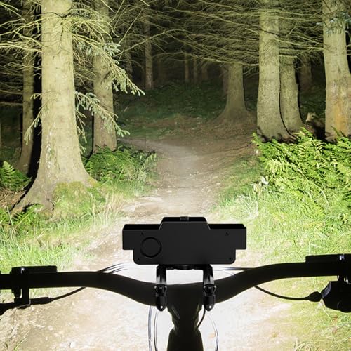 Faro LED para bicicleta de montaña resistente al agua con bocina 3