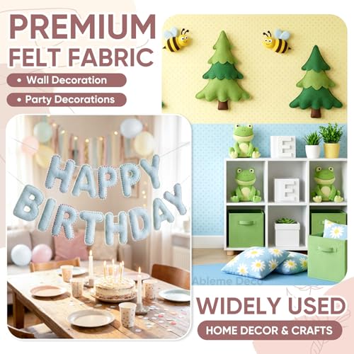 Image of Soft Felt Fabric Sheet 18 inch x 36 inch, 1.6mm Acrylic Craft Felt, Olive Green | Soft Thick Felt by The Yard, Large Precut Sheet, Nonwoven Fabric for Sewing DIY Crafts, Classroom & Home Decor