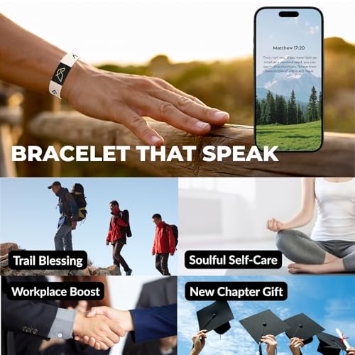 Daily Bible Verse Bracelets – Christian Gifts for Women, Men & Teens, Interactive Inspirational Faith Jewelry, Scan for Daily Scripture, Thanksgiving, Advent & Christmas Religious Gifts4