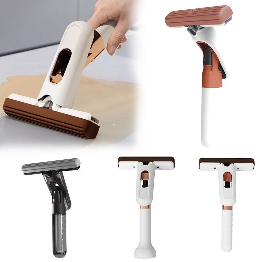 Mini Serpillère Autonome - Nettoyage Rapide Des Petites Surfaces (cuisine, Salle De Bain, Voiture)